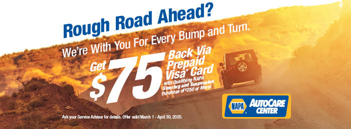 NAPA Steering and Suspension Purchase Coupon